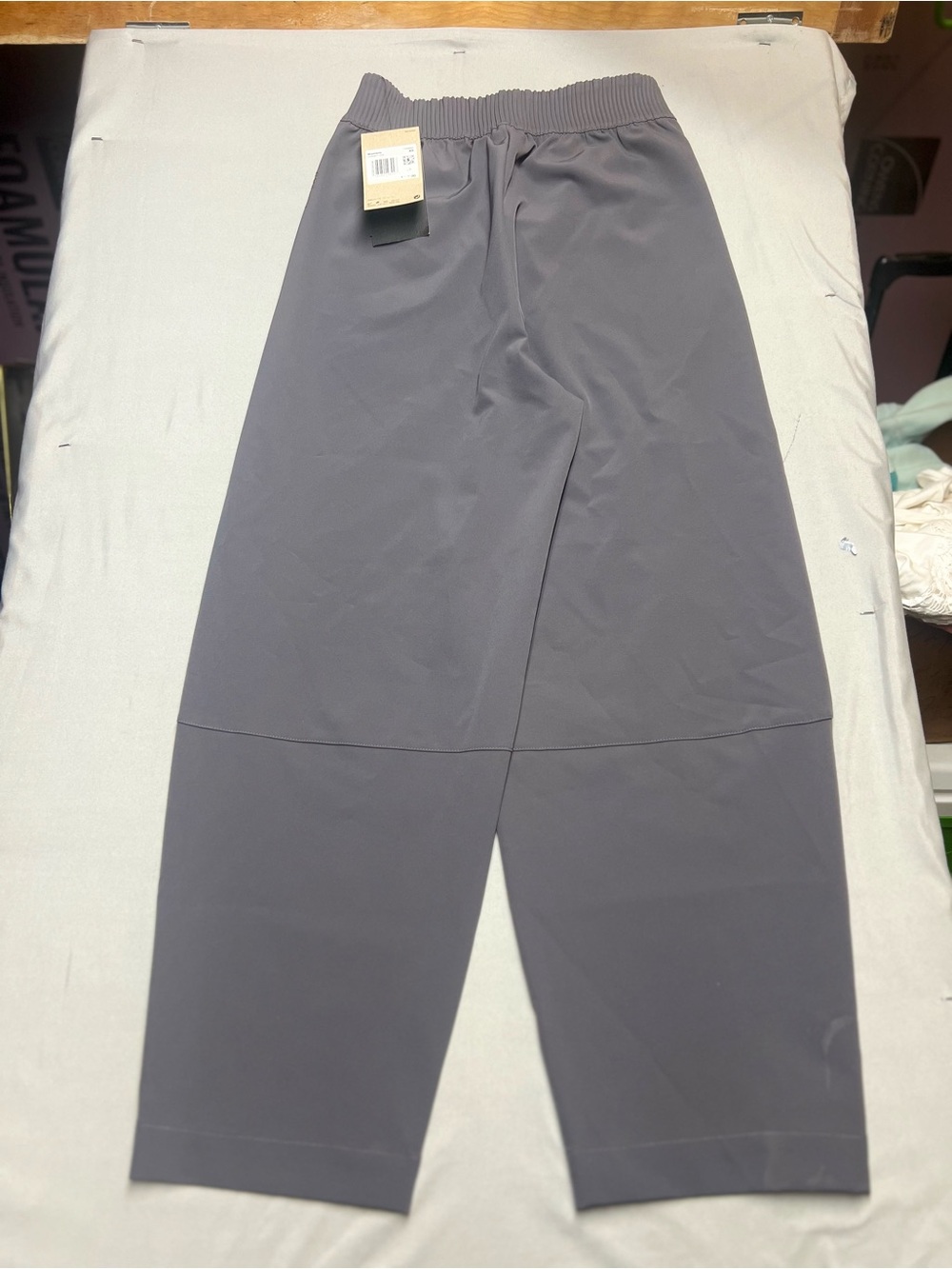 Nike Women's Gray Wide-Leg Track Pants 0829